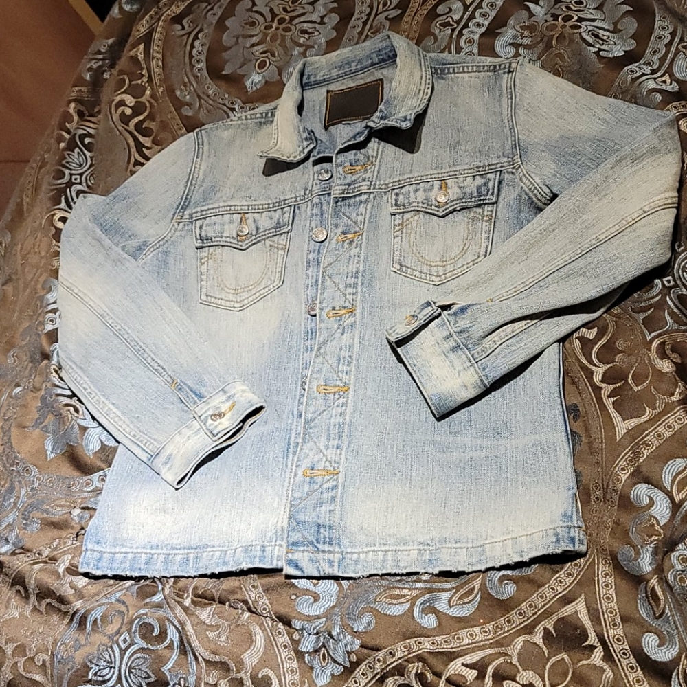 True Religion distressed Jean jacket